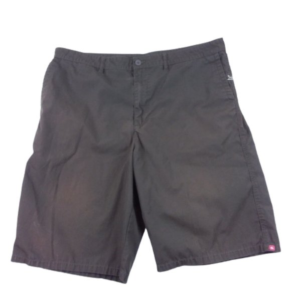 Quiksilver Shorts Quiksilver Chino Shorts Bermudas Skater Walking Button Rear Pocket Brown